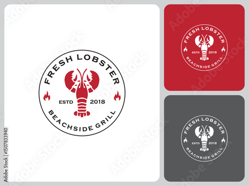 lobster logo vector
