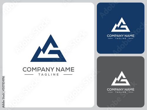 GM mountain logo vector