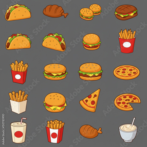fast food icons