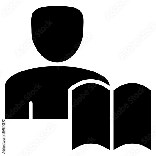 Study glyph icon