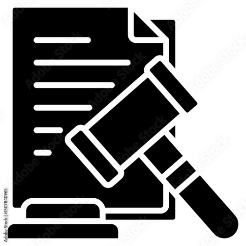 Rules glyph icon
