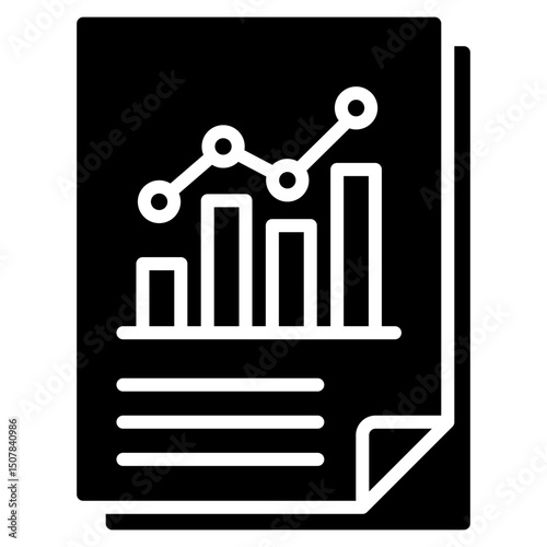 Reporting glyph icon