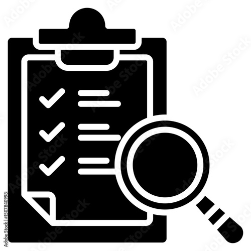 Evaluation glyph icon