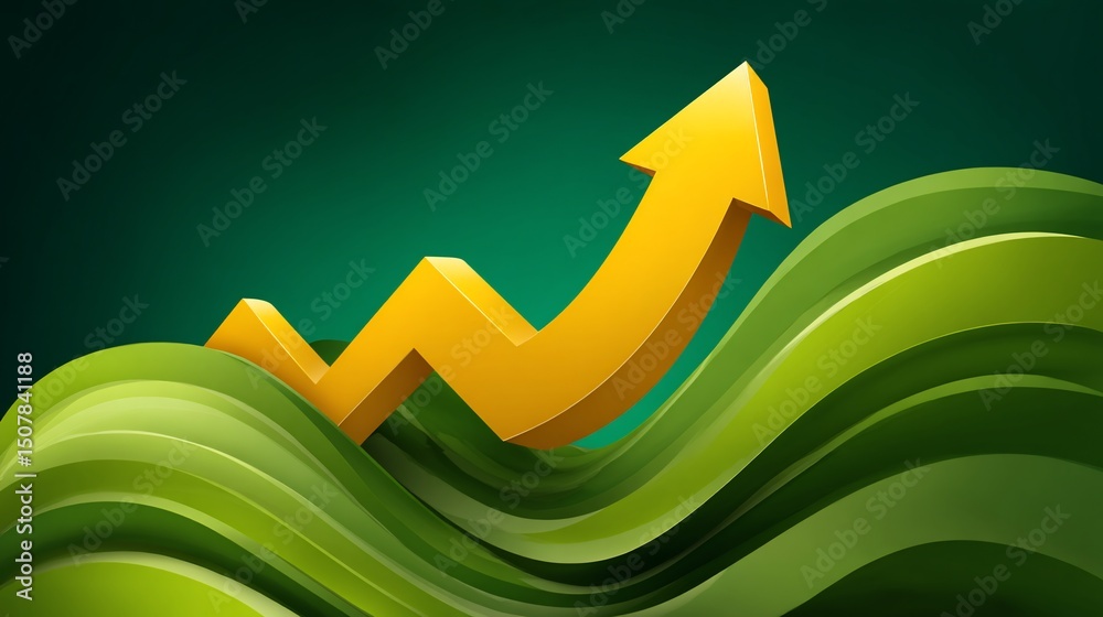 Energetic upward arrow on green curves Energetic upward arrow on green curves