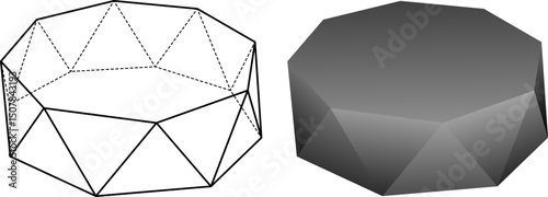 Octagonal antiprism set