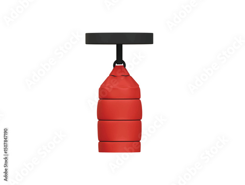 punching bag icon 3d illustration render