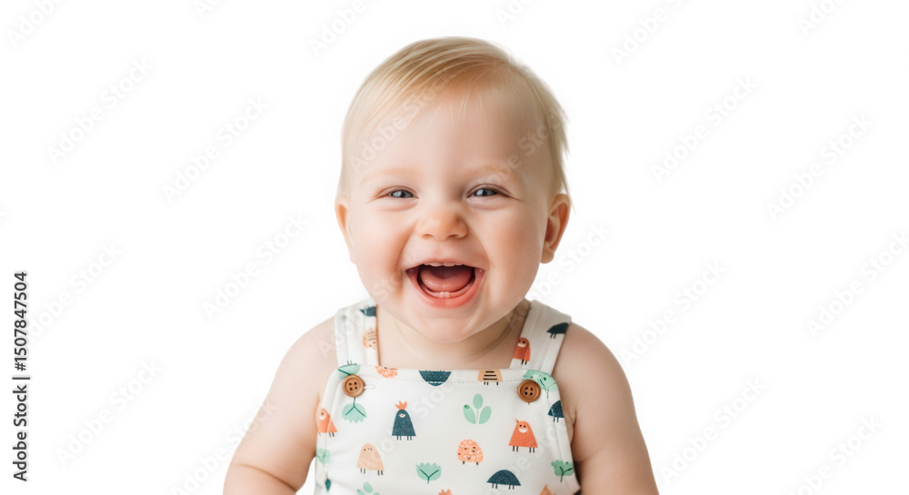 Adorable baby laughing portrait cute infant toddler happy child smiling face little kid joy innocence lovely on transparent background Adorable baby laughing portrait cute infant toddler happy child smiling face little kid joy innocence lovely on transparent background