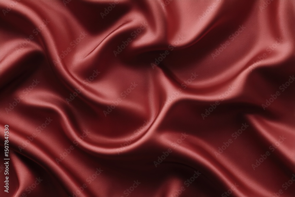 Obraz premium Deep Red Satin Fabric Texture
