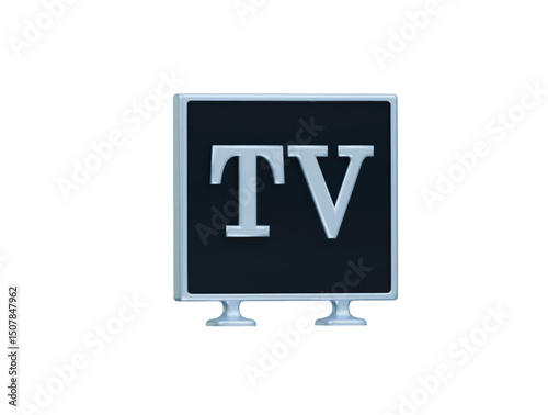 smart tv icon 3d illustration render