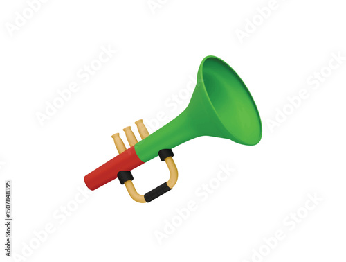 trumpet toy icon 3d illustration render