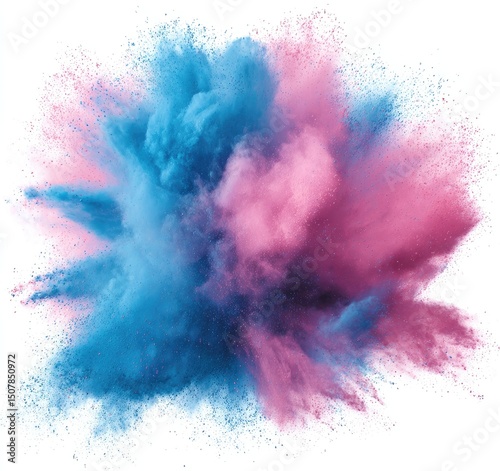 Colorful Powder Explosion Abstract Design