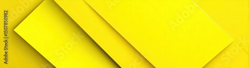 Bright Yellow Geometric Background Design