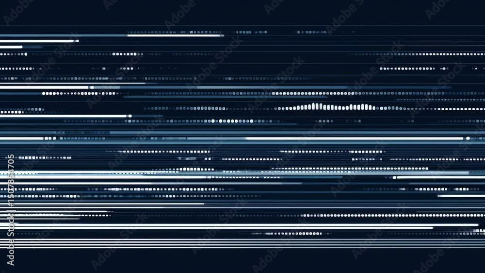 Futuristic digital glitch effect with horizontal distortion lines, perfect for sci-fi, hacking, data corruption, or tech-related visual backgrounds.

