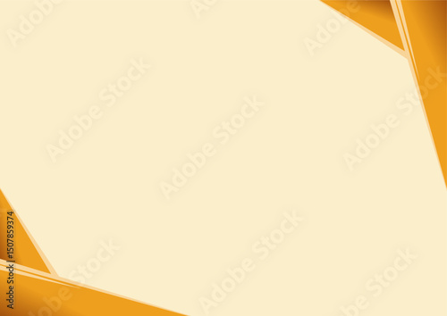 Gold abstract geometric top bottom background _ luxury business template