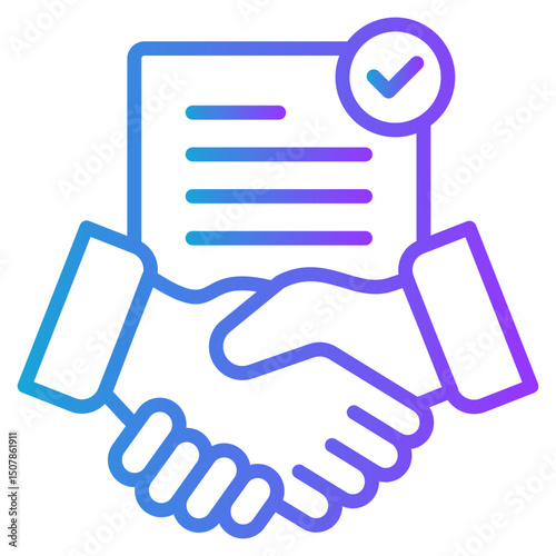 Negotiation gradient color icon