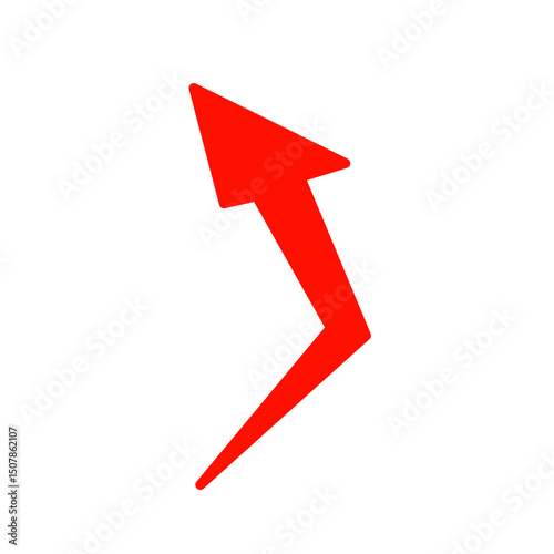 Modern flat arrow vector, perfect for designers producing infographics, web interfaces, or creative digital content.