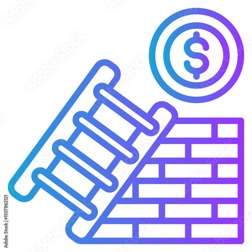 Ladder gradient color icon