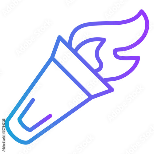 Torch gradient color icon