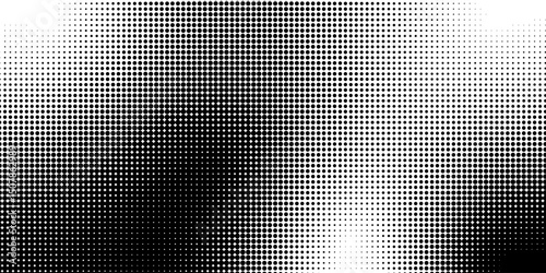 Background with black dots - stock vector Black and white dotted halftone background.Abstract halftone background with wavy surface made of gray dots on white texture