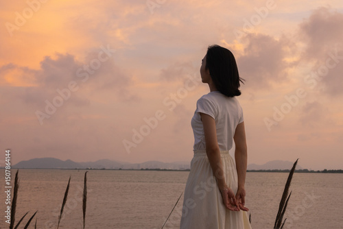 young woman on the beach