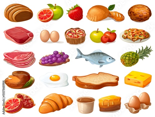 set of food