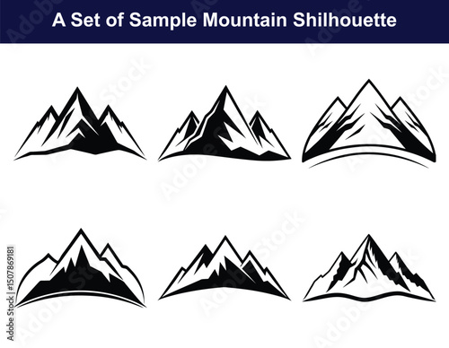 Vector set of illustration of  mountain 