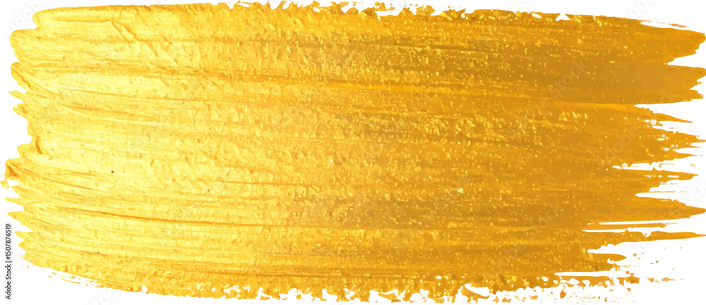Abstract yellow paint with a grunge gold texture
