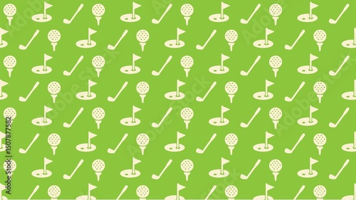 Vector seamless golf pattern design