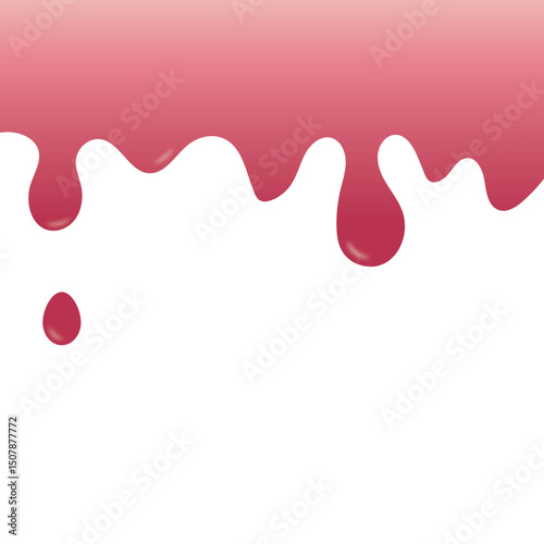 pink paint dripping
