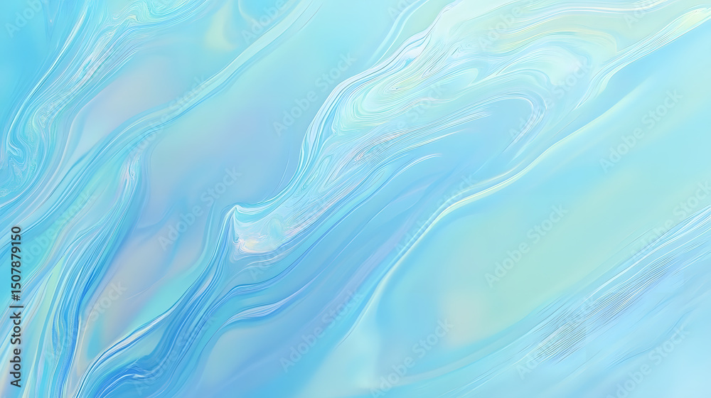 Fototapeta premium abstract artwork fluid marbled patterns in blue hues creating vibrant texture artistic design