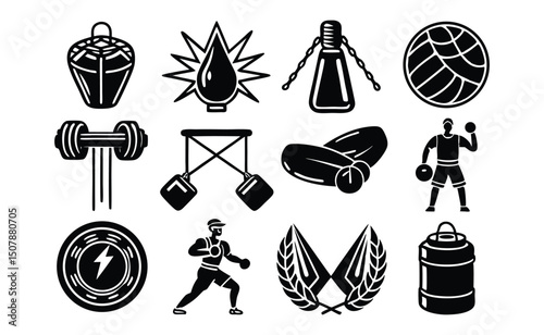 Fitness Icons Strength Training, Boxing, Weightlifting, and More