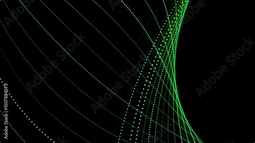 abstract green fractal background