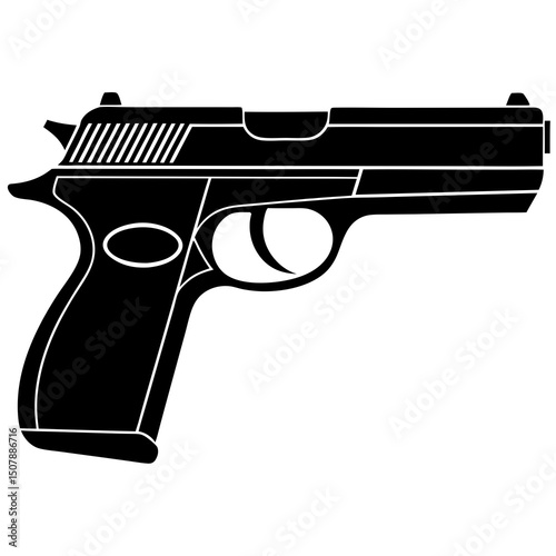 gun isolated on white