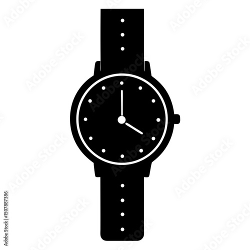 watch on white background