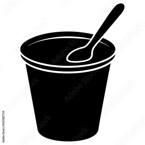 vector illustration of a plastic cup