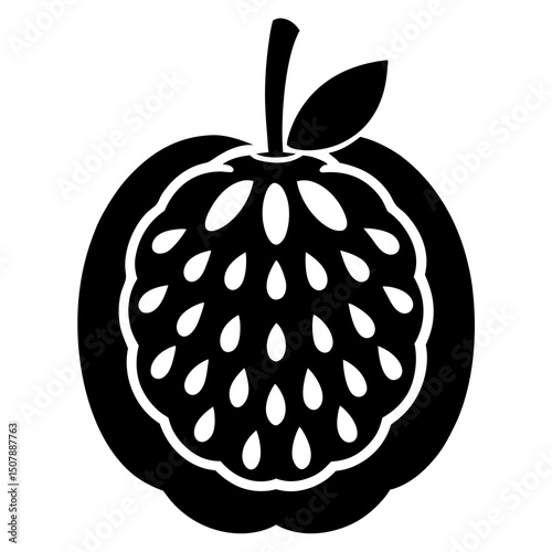 vector illustration of an orange fruit