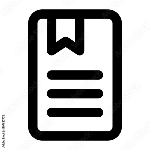 bookmark icon for illustration