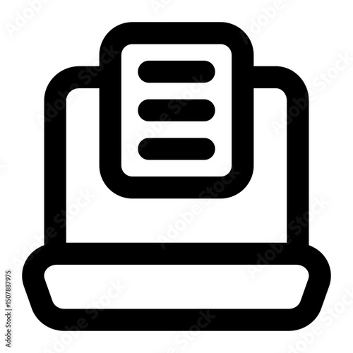 laptop icon for illustration