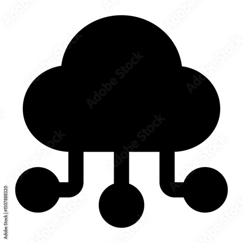 cloud computing icon for illustration
