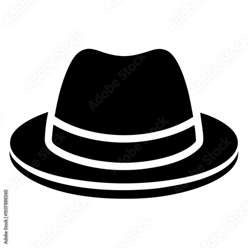 black hat vector illustration