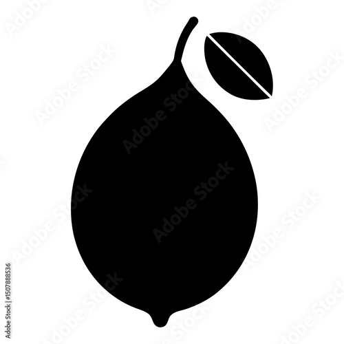pear isolated on black