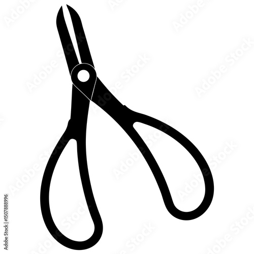 scissors on white background