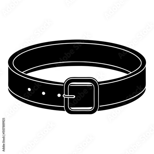 leather belt isolated on white