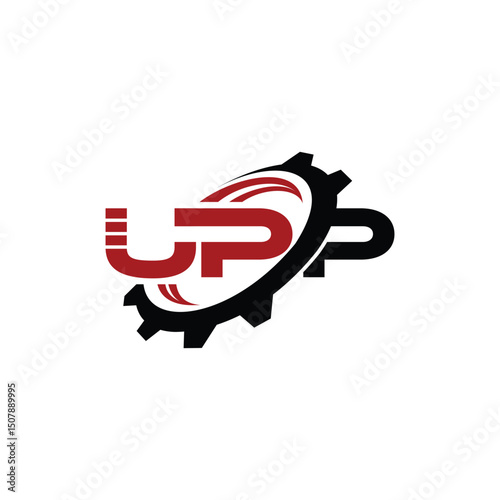 UPP Industrial Gear Logo Design