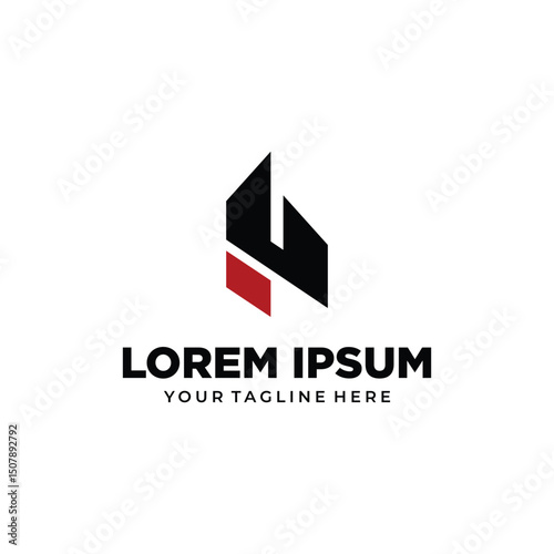 Modern Geometric Logo Design with Abstract Icon and Bold Typography