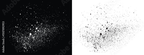 Black and white blood vector splatter ink abstract background