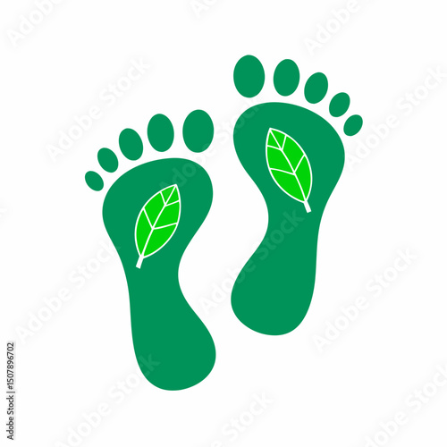 footprint on grass