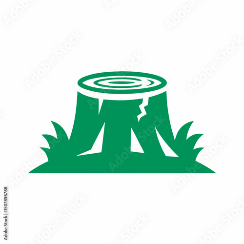 vector illustration of a green plant