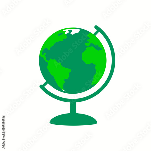 globe on white