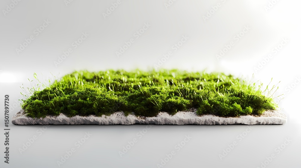 Fototapeta premium digital technology green bubble seaweed poster background